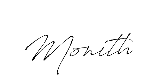 Make a beautiful signature design for name Monith. Use this online signature maker to create a handwritten signature for free. Monith signature style 6 images and pictures png