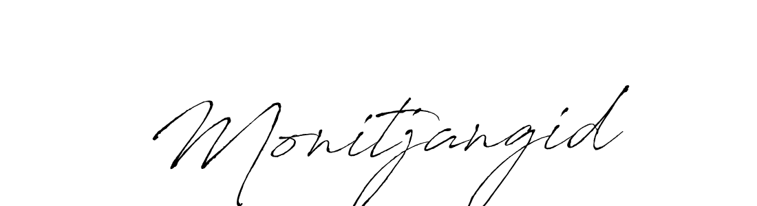 Monitjangid stylish signature style. Best Handwritten Sign (Antro_Vectra) for my name. Handwritten Signature Collection Ideas for my name Monitjangid. Monitjangid signature style 6 images and pictures png