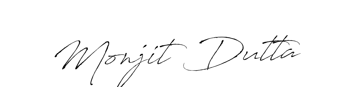 You should practise on your own different ways (Antro_Vectra) to write your name (Monjit Dutta) in signature. don't let someone else do it for you. Monjit Dutta signature style 6 images and pictures png
