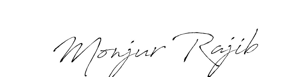 You should practise on your own different ways (Antro_Vectra) to write your name (Monjur Rajib) in signature. don't let someone else do it for you. Monjur Rajib signature style 6 images and pictures png