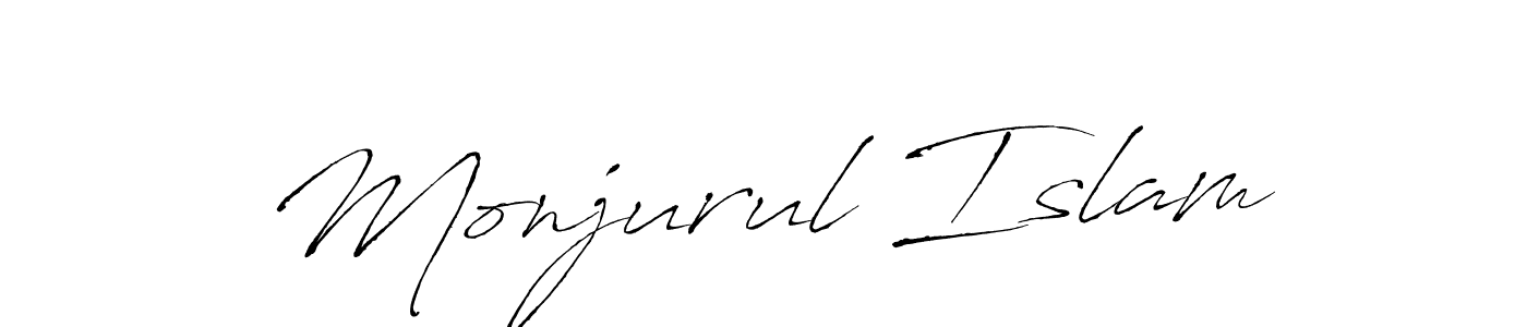Make a beautiful signature design for name Monjurul Islam. With this signature (Antro_Vectra) style, you can create a handwritten signature for free. Monjurul Islam signature style 6 images and pictures png