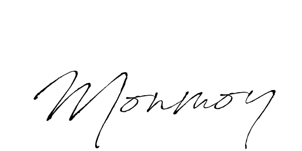 Design your own signature with our free online signature maker. With this signature software, you can create a handwritten (Antro_Vectra) signature for name Monmoy. Monmoy signature style 6 images and pictures png