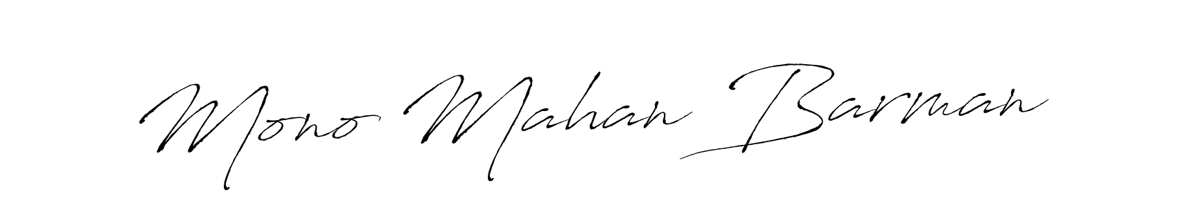 How to make Mono Mahan Barman name signature. Use Antro_Vectra style for creating short signs online. This is the latest handwritten sign. Mono Mahan Barman signature style 6 images and pictures png