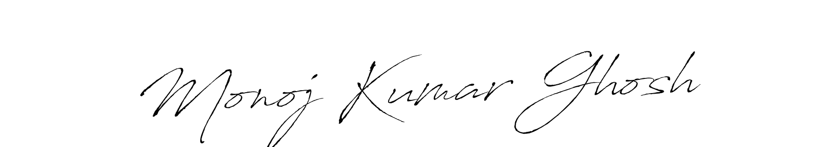Monoj Kumar Ghosh stylish signature style. Best Handwritten Sign (Antro_Vectra) for my name. Handwritten Signature Collection Ideas for my name Monoj Kumar Ghosh. Monoj Kumar Ghosh signature style 6 images and pictures png