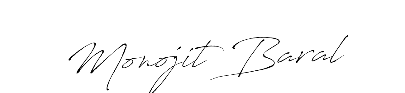 How to make Monojit Baral signature? Antro_Vectra is a professional autograph style. Create handwritten signature for Monojit Baral name. Monojit Baral signature style 6 images and pictures png