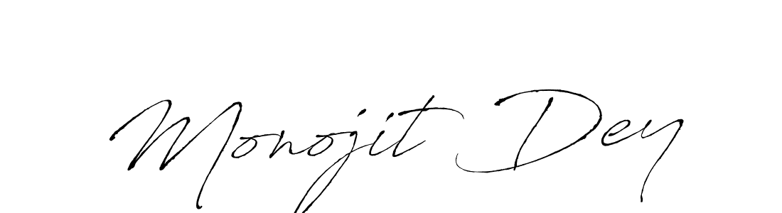 Design your own signature with our free online signature maker. With this signature software, you can create a handwritten (Antro_Vectra) signature for name Monojit Dey. Monojit Dey signature style 6 images and pictures png