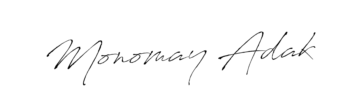 You should practise on your own different ways (Antro_Vectra) to write your name (Monomay Adak) in signature. don't let someone else do it for you. Monomay Adak signature style 6 images and pictures png