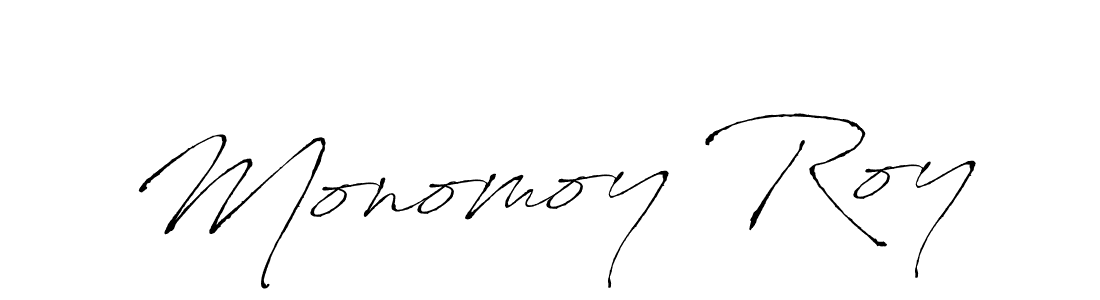 Design your own signature with our free online signature maker. With this signature software, you can create a handwritten (Antro_Vectra) signature for name Monomoy Roy. Monomoy Roy signature style 6 images and pictures png