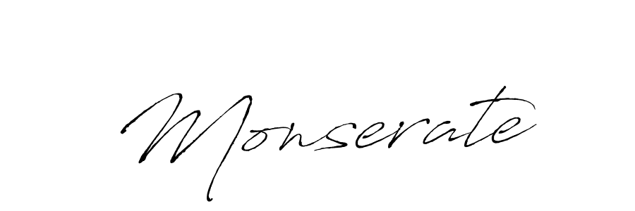 Create a beautiful signature design for name Monserate. With this signature (Antro_Vectra) fonts, you can make a handwritten signature for free. Monserate signature style 6 images and pictures png