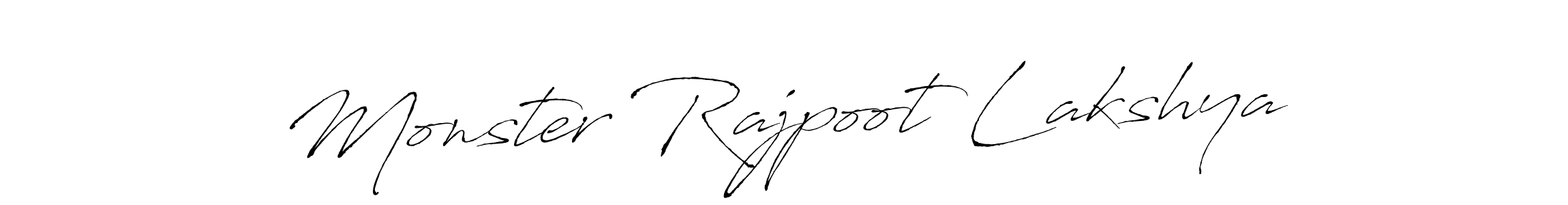 Also we have Monster Rajpoot Lakshya name is the best signature style. Create professional handwritten signature collection using Antro_Vectra autograph style. Monster Rajpoot Lakshya signature style 6 images and pictures png