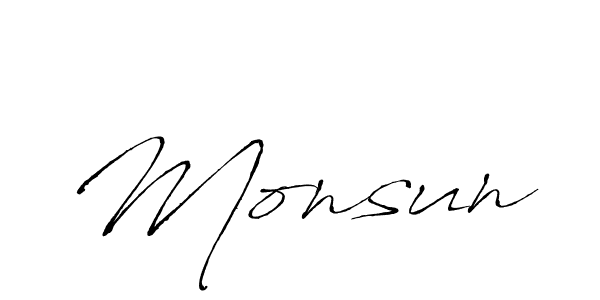 Also we have Monsun name is the best signature style. Create professional handwritten signature collection using Antro_Vectra autograph style. Monsun signature style 6 images and pictures png