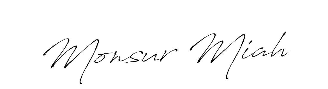 Use a signature maker to create a handwritten signature online. With this signature software, you can design (Antro_Vectra) your own signature for name Monsur Miah. Monsur Miah signature style 6 images and pictures png