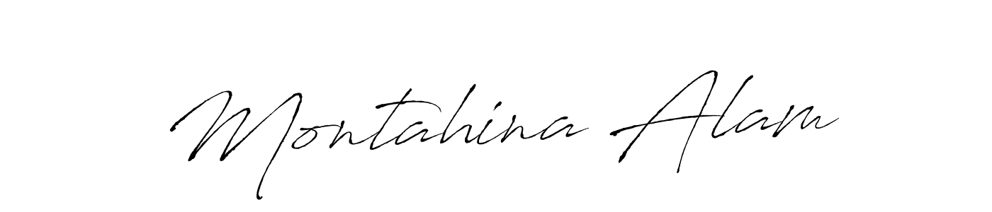 Use a signature maker to create a handwritten signature online. With this signature software, you can design (Antro_Vectra) your own signature for name Montahina Alam. Montahina Alam signature style 6 images and pictures png