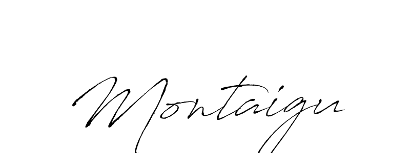 Once you've used our free online signature maker to create your best signature Antro_Vectra style, it's time to enjoy all of the benefits that Montaigu name signing documents. Montaigu signature style 6 images and pictures png