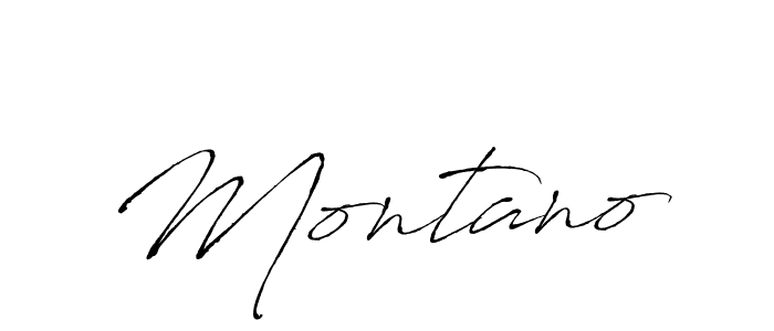 Use a signature maker to create a handwritten signature online. With this signature software, you can design (Antro_Vectra) your own signature for name Montano. Montano signature style 6 images and pictures png