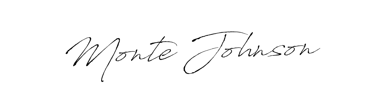 How to make Monte Johnson signature? Antro_Vectra is a professional autograph style. Create handwritten signature for Monte Johnson name. Monte Johnson signature style 6 images and pictures png