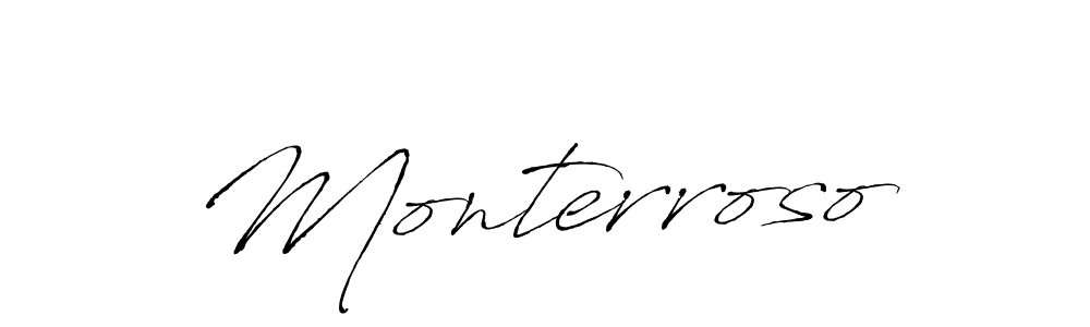 You should practise on your own different ways (Antro_Vectra) to write your name (Monterroso) in signature. don't let someone else do it for you. Monterroso signature style 6 images and pictures png