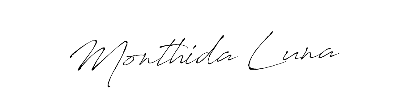 This is the best signature style for the Monthida Luna name. Also you like these signature font (Antro_Vectra). Mix name signature. Monthida Luna signature style 6 images and pictures png