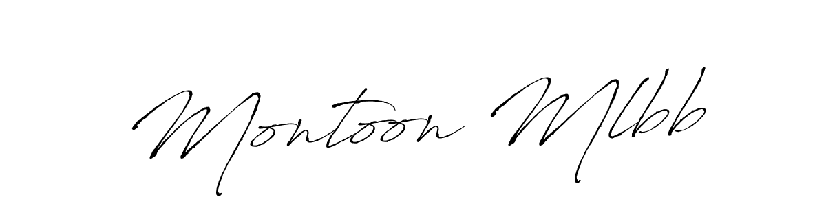 You should practise on your own different ways (Antro_Vectra) to write your name (Montoon Mlbb) in signature. don't let someone else do it for you. Montoon Mlbb signature style 6 images and pictures png