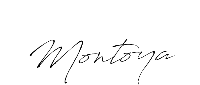 Design your own signature with our free online signature maker. With this signature software, you can create a handwritten (Antro_Vectra) signature for name Montoya. Montoya signature style 6 images and pictures png