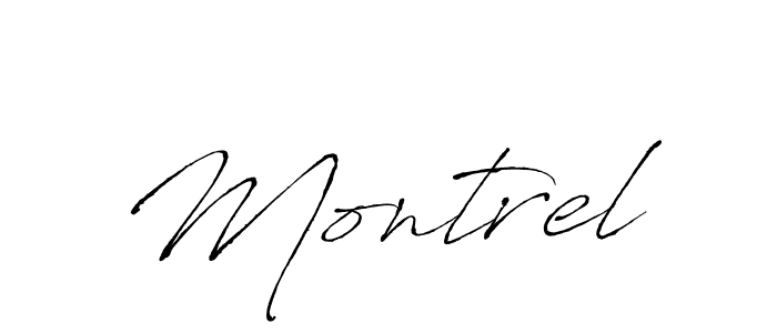 Antro_Vectra is a professional signature style that is perfect for those who want to add a touch of class to their signature. It is also a great choice for those who want to make their signature more unique. Get Montrel name to fancy signature for free. Montrel signature style 6 images and pictures png