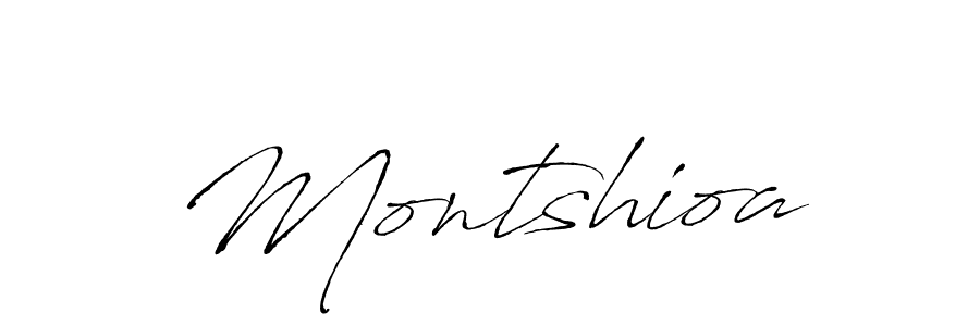 Also we have Montshioa name is the best signature style. Create professional handwritten signature collection using Antro_Vectra autograph style. Montshioa signature style 6 images and pictures png
