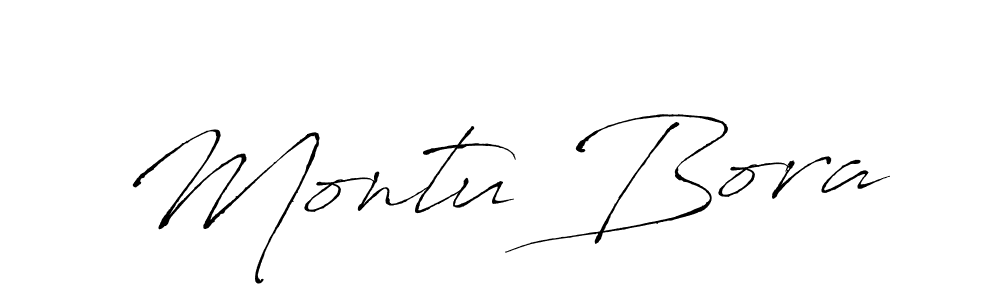 You should practise on your own different ways (Antro_Vectra) to write your name (Montu Bora) in signature. don't let someone else do it for you. Montu Bora signature style 6 images and pictures png