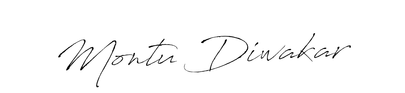 Use a signature maker to create a handwritten signature online. With this signature software, you can design (Antro_Vectra) your own signature for name Montu Diwakar. Montu Diwakar signature style 6 images and pictures png
