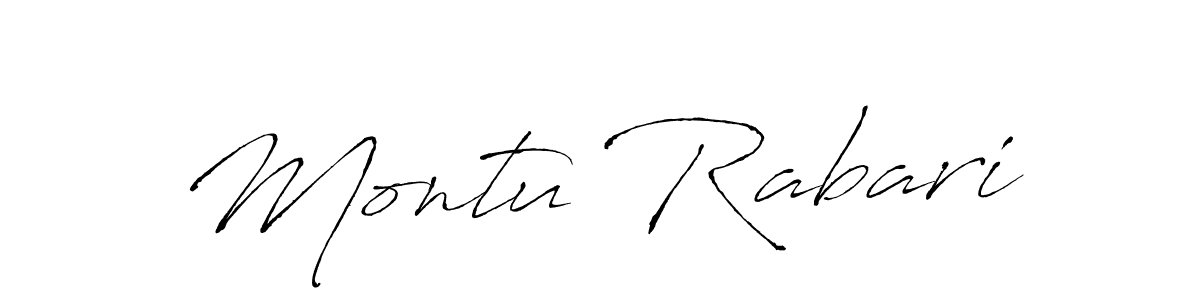 Also we have Montu Rabari name is the best signature style. Create professional handwritten signature collection using Antro_Vectra autograph style. Montu Rabari signature style 6 images and pictures png