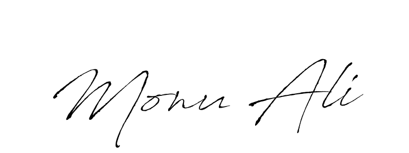 Use a signature maker to create a handwritten signature online. With this signature software, you can design (Antro_Vectra) your own signature for name Monu Ali. Monu Ali signature style 6 images and pictures png