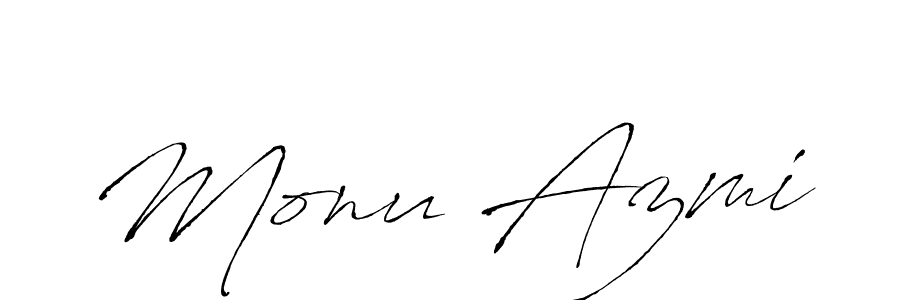 The best way (Antro_Vectra) to make a short signature is to pick only two or three words in your name. The name Monu Azmi include a total of six letters. For converting this name. Monu Azmi signature style 6 images and pictures png