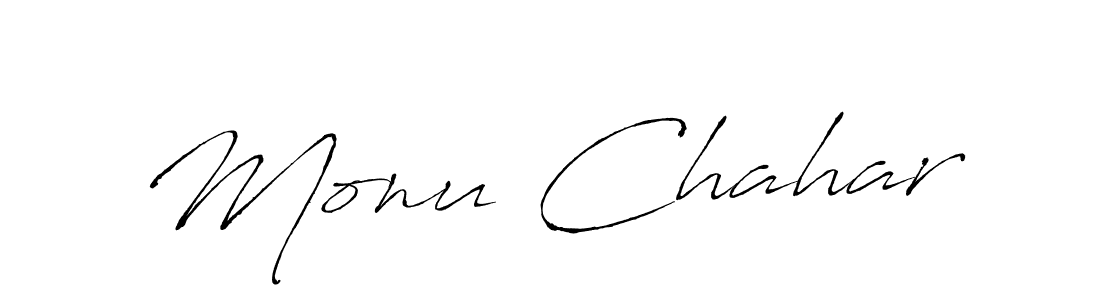 This is the best signature style for the Monu Chahar name. Also you like these signature font (Antro_Vectra). Mix name signature. Monu Chahar signature style 6 images and pictures png