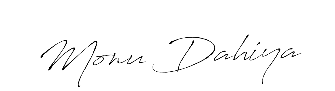 The best way (Antro_Vectra) to make a short signature is to pick only two or three words in your name. The name Monu Dahiya include a total of six letters. For converting this name. Monu Dahiya signature style 6 images and pictures png