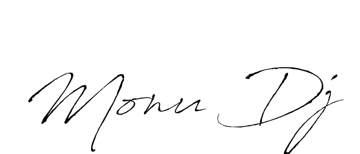 Make a beautiful signature design for name Monu Dj. With this signature (Antro_Vectra) style, you can create a handwritten signature for free. Monu Dj signature style 6 images and pictures png