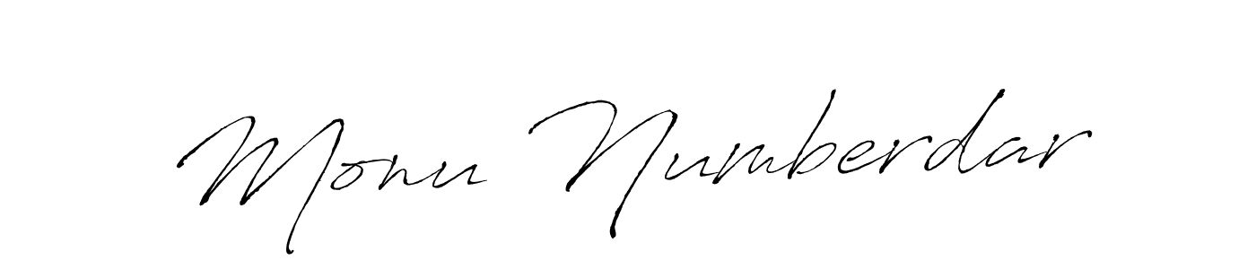 Monu Numberdar stylish signature style. Best Handwritten Sign (Antro_Vectra) for my name. Handwritten Signature Collection Ideas for my name Monu Numberdar. Monu Numberdar signature style 6 images and pictures png