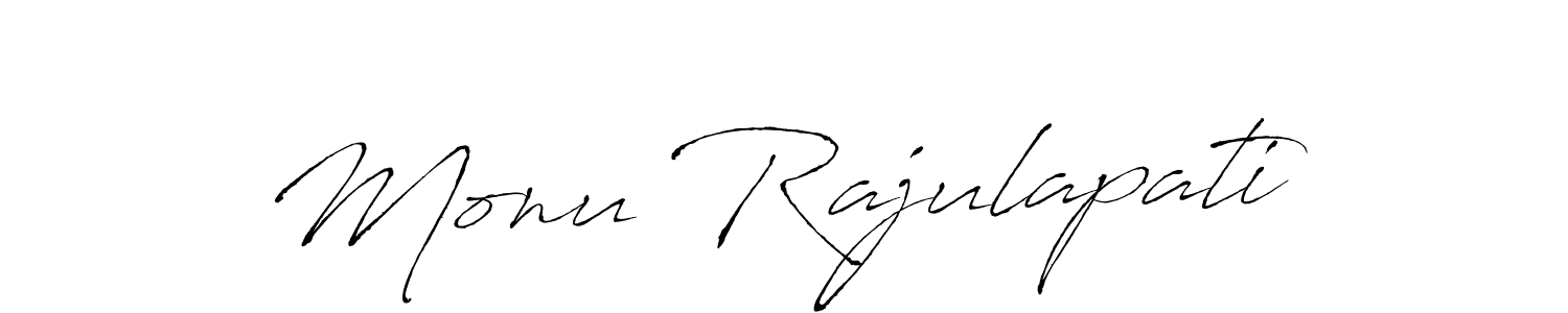 Use a signature maker to create a handwritten signature online. With this signature software, you can design (Antro_Vectra) your own signature for name Monu Rajulapati. Monu Rajulapati signature style 6 images and pictures png