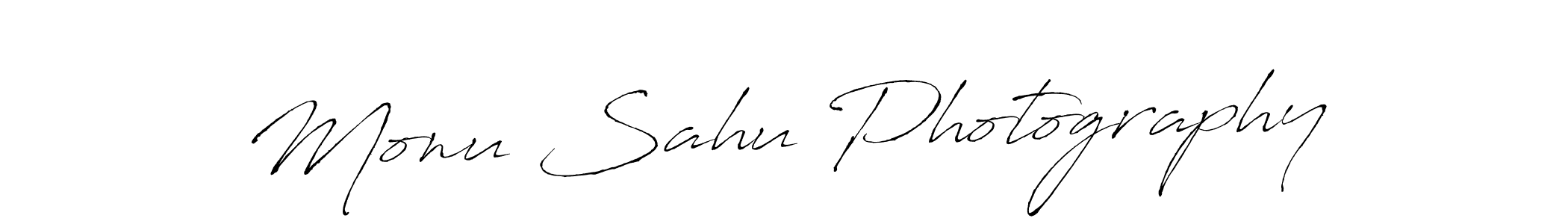 Make a beautiful signature design for name Monu Sahu Photography. With this signature (Antro_Vectra) style, you can create a handwritten signature for free. Monu Sahu Photography signature style 6 images and pictures png