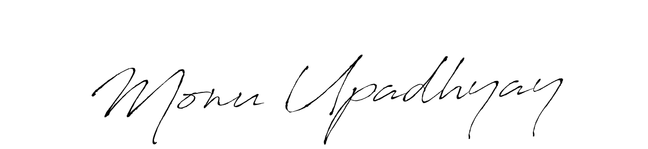 Also we have Monu Upadhyay name is the best signature style. Create professional handwritten signature collection using Antro_Vectra autograph style. Monu Upadhyay signature style 6 images and pictures png