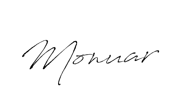 Antro_Vectra is a professional signature style that is perfect for those who want to add a touch of class to their signature. It is also a great choice for those who want to make their signature more unique. Get Monuar name to fancy signature for free. Monuar signature style 6 images and pictures png