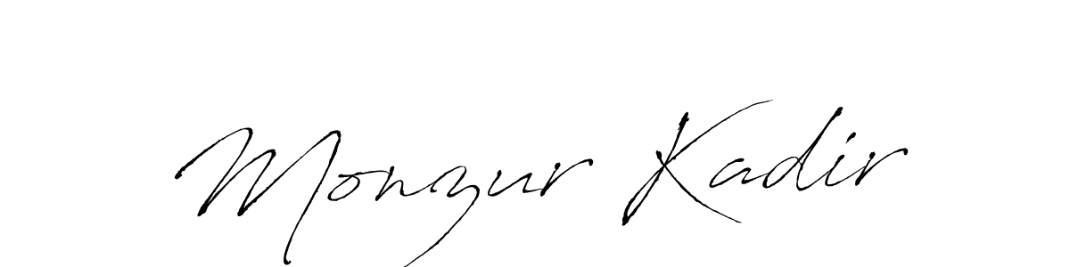 How to make Monzur Kadir signature? Antro_Vectra is a professional autograph style. Create handwritten signature for Monzur Kadir name. Monzur Kadir signature style 6 images and pictures png