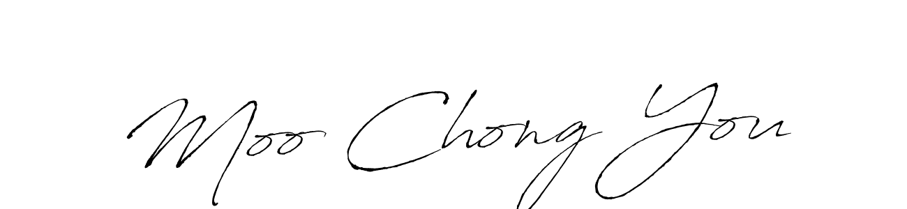 Use a signature maker to create a handwritten signature online. With this signature software, you can design (Antro_Vectra) your own signature for name Moo Chong You. Moo Chong You signature style 6 images and pictures png