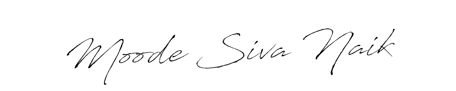 How to make Moode Siva Naik name signature. Use Antro_Vectra style for creating short signs online. This is the latest handwritten sign. Moode Siva Naik signature style 6 images and pictures png