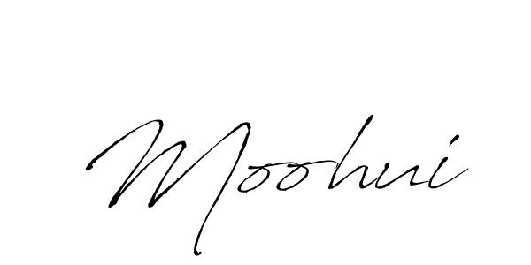 Create a beautiful signature design for name Moohui. With this signature (Antro_Vectra) fonts, you can make a handwritten signature for free. Moohui signature style 6 images and pictures png