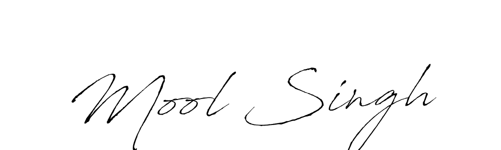 Design your own signature with our free online signature maker. With this signature software, you can create a handwritten (Antro_Vectra) signature for name Mool Singh. Mool Singh signature style 6 images and pictures png