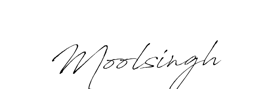 Make a beautiful signature design for name Moolsingh. With this signature (Antro_Vectra) style, you can create a handwritten signature for free. Moolsingh signature style 6 images and pictures png