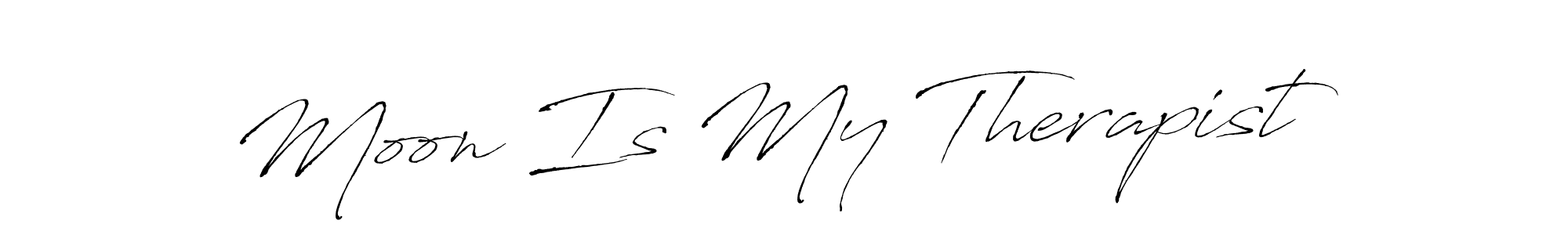Design your own signature with our free online signature maker. With this signature software, you can create a handwritten (Antro_Vectra) signature for name Moon Is My Therapist. Moon Is My Therapist signature style 6 images and pictures png