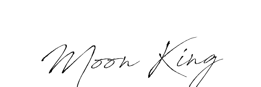 Moon King stylish signature style. Best Handwritten Sign (Antro_Vectra) for my name. Handwritten Signature Collection Ideas for my name Moon King. Moon King signature style 6 images and pictures png