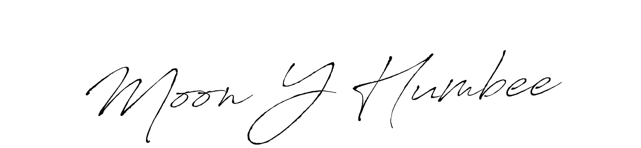 Design your own signature with our free online signature maker. With this signature software, you can create a handwritten (Antro_Vectra) signature for name Moon Y Humbee. Moon Y Humbee signature style 6 images and pictures png