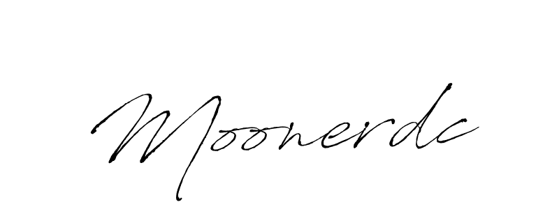Create a beautiful signature design for name Moonerdc. With this signature (Antro_Vectra) fonts, you can make a handwritten signature for free. Moonerdc signature style 6 images and pictures png