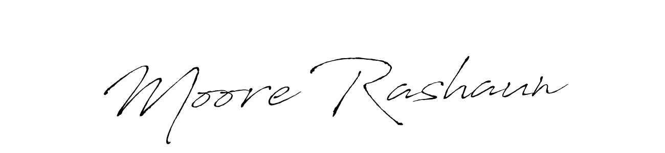 Use a signature maker to create a handwritten signature online. With this signature software, you can design (Antro_Vectra) your own signature for name Moore Rashaun. Moore Rashaun signature style 6 images and pictures png